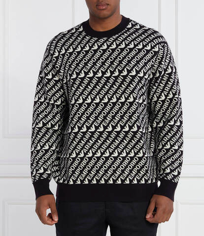 Свитер PULLOVER Emporio Armani - черный(6R1MU2 1MMKZ)