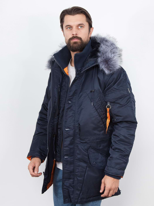 Куртка мужская зимняя Apolloget Everrest (т.синий/оранжевый - r.blue/orange)