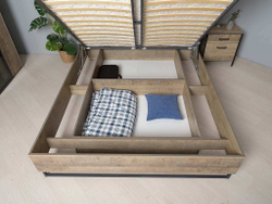 Трувор кровать 11.34 Дуб Гранж Песочный/Интра