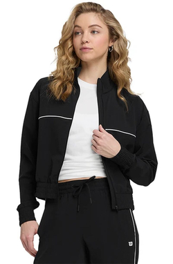 Женская теннисная куртка Wilson Warm-Up Jacket - Black