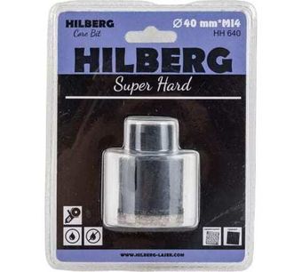 Коронка алмазная по керамике и керамограниту Super Hard (40 мм; M14) Hilberg HH640