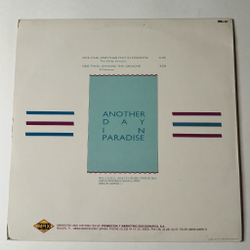 Винтажная виниловая пластинка LP S.L. Line Another Day In Paradise (Spain 1990) Maxi Single 45 RMP
