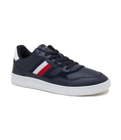 Кожаные кроссовки Tommy Hilfiger - темно-синий(FM0FM04828)