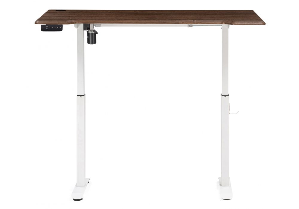 Компьютерный стол Маркос с механизмом подъема 140х80х75 орех кантри / белый