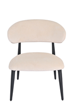 Кресло лаунж Ayla молочный