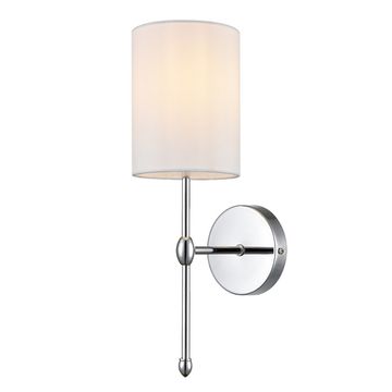 Бра 1*E14 6589/1W хром/белый CLASSI Latti Lumion