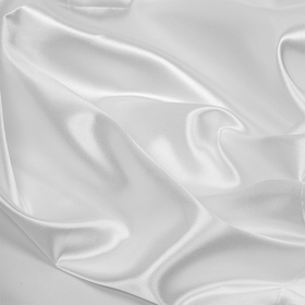 Ткань Атлас-сатин 67 г/м² 100% полиэстер шир.150 см  цв.белый