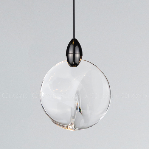 Подвесной светильник Cloyd GLOCK-B P1 / Ø12 см - черный (арт.12603)