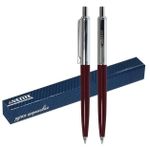 Ручка шариковая deVente синяя 1.0 мм, корпус красный, автоматическая в подарочной коробке, 1шт