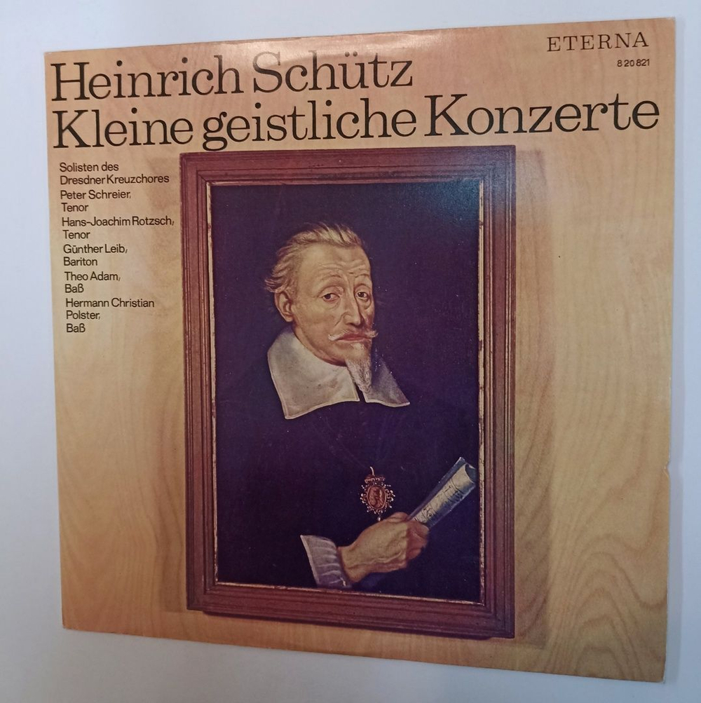 Винтажная виниловая пластинка LP Heinrich Schutz, Генрих Шютц Kleine Geistliche Konzerte (ГДР 1968)