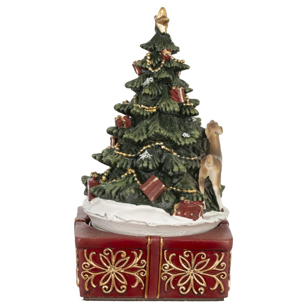 GAEM Фигурка декоративная "Рождество" (мех.завод, муз, движ), L10 W10 H18,5 см