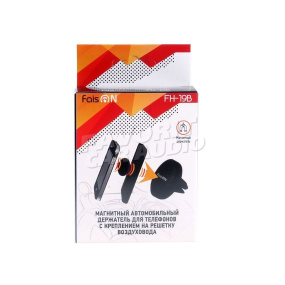 Держатель FaisON FH-19B Plain воздуховод магнит чёрный