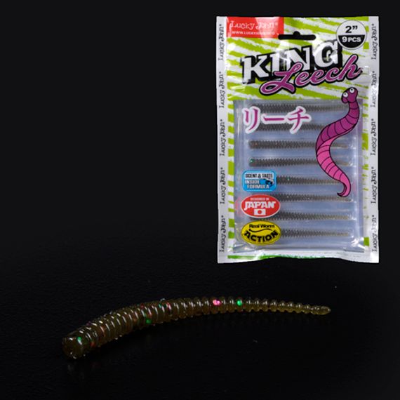 Слаги съедобные LJ Pro Series KING LEECH (5,08 см), цв. S21, 9 шт.