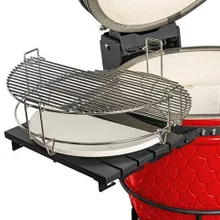 Керамический угольный гриль DinoEgg Classic Red, 46 см, с ножками и столиками