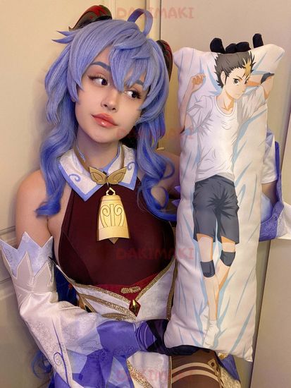 Мини дакимакура Ю Нишиноя из Волейбол арт. M0703, 60х20 см