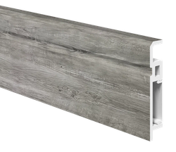 Напольный плинтус ПВХ Foresta Aviv Санторини серый FA 019 2000х70х13 мм