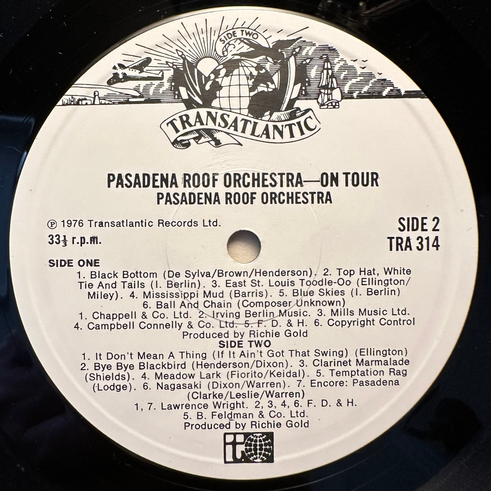 The Pasadena Roof Orchestra - On Tour (Англия 1976г.)