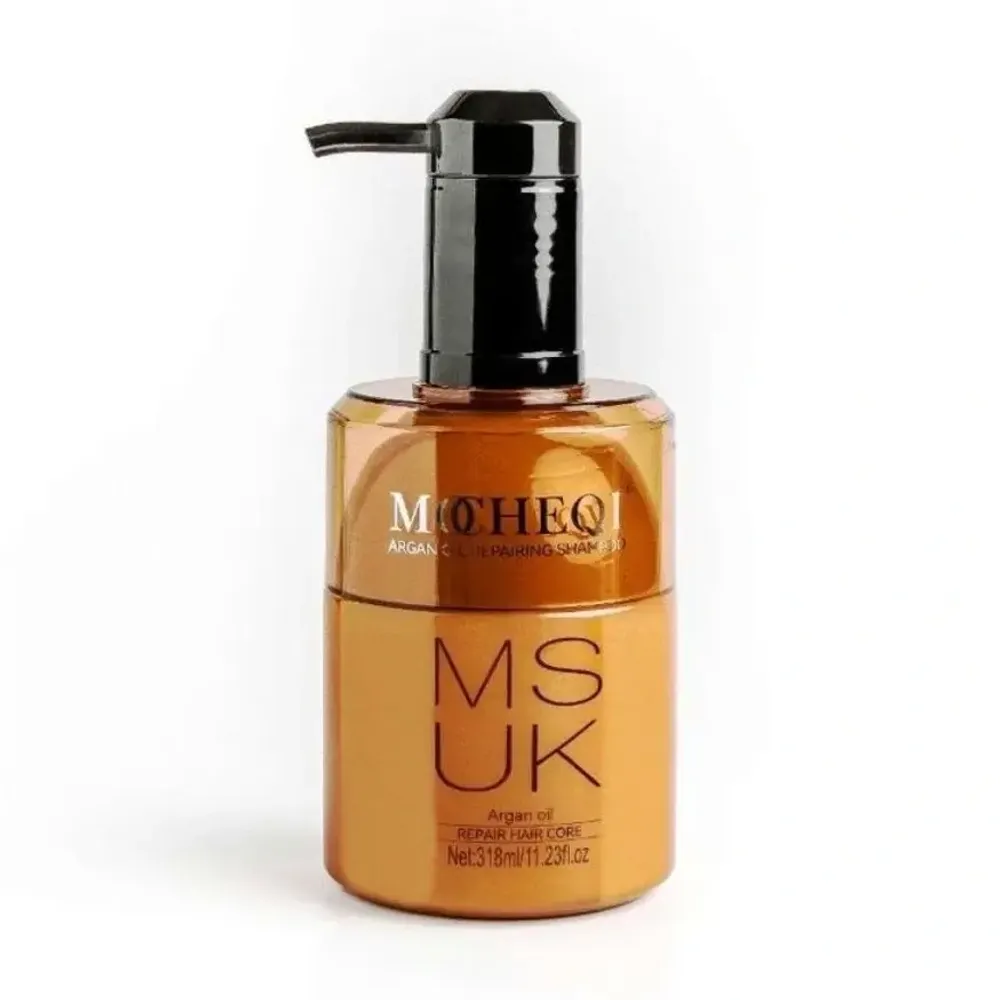 MOCHEQI MUSK Argan oil repairing shampoo (рыжий), 318 мл