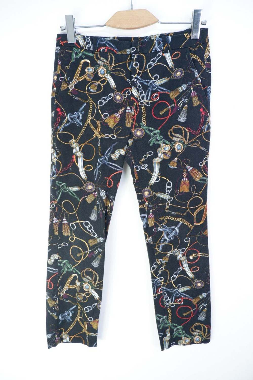 Брюки с ярким принтом 44 размер