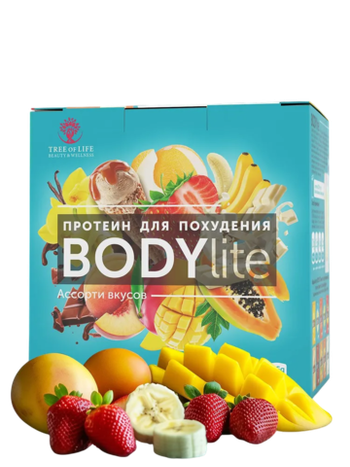 Tree of Life BODYlite 15 порций, Многокомпонентный Протеин для Похудения, Ассорти Вкусов