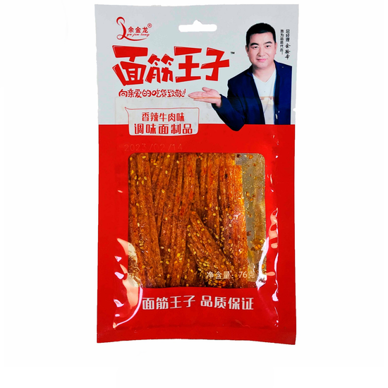 Соевая закуска острая Lyu Jin Long со вкусом пряной говядины, 76гр