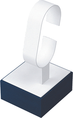 Подставка для часов/вертикальная скоба 20 мм./квадратное основание