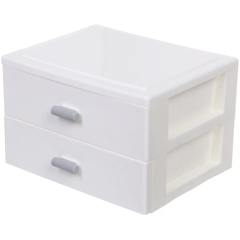 Комод малый для хранения «ДАРТОНЭ», два отделения, цвет белый, 11*17*13,5см (пакет)