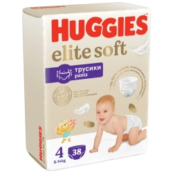 Huggies Трусики-подгузники Элит Софт 4 (9–14 кг), 38 шт. Хаггис