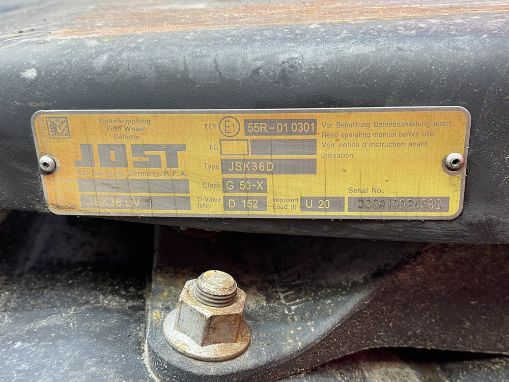 Седло JOST 172мм 2024 год.