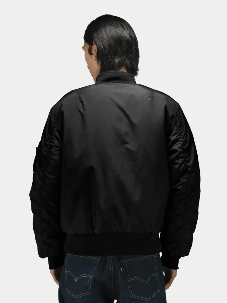 Бомбер Alpha Industries MA-1 Oxford Logo Black