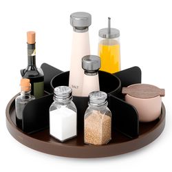 Органайзер для специй Bellwood, черный/орех