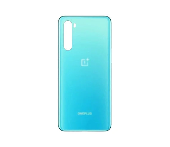 Задняя крышка для OnePlus Nord голубая (Blue Marble) без стекла камеры