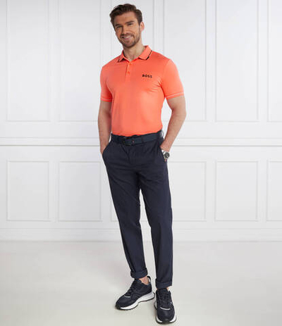 Поло Paul Pro BOSS GREEN - оранжевый(50506203)