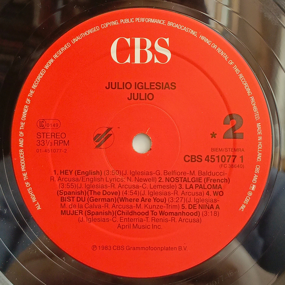 Julio Iglesias / Julio (LP)