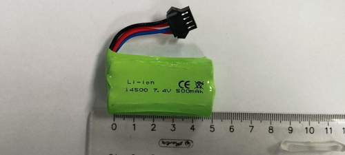 Аккумулятор 7.4V 500mAh Li-Ion 14500 , разъем YP SM 4P для моделей Huina
