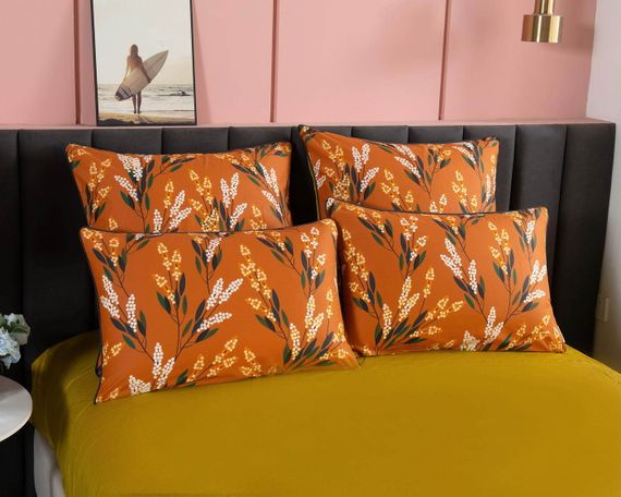 Фрида (оранж) КПБ сатин 1.6