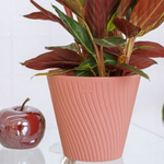 Горшок с дренажной системой ЛУИ VipSet 2,7л пудровый