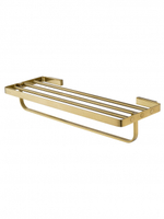 Полотенцедержатель с полкой WONZON & WOGHAND LOTTE, Брашированное золото (WW-8381A-BG)