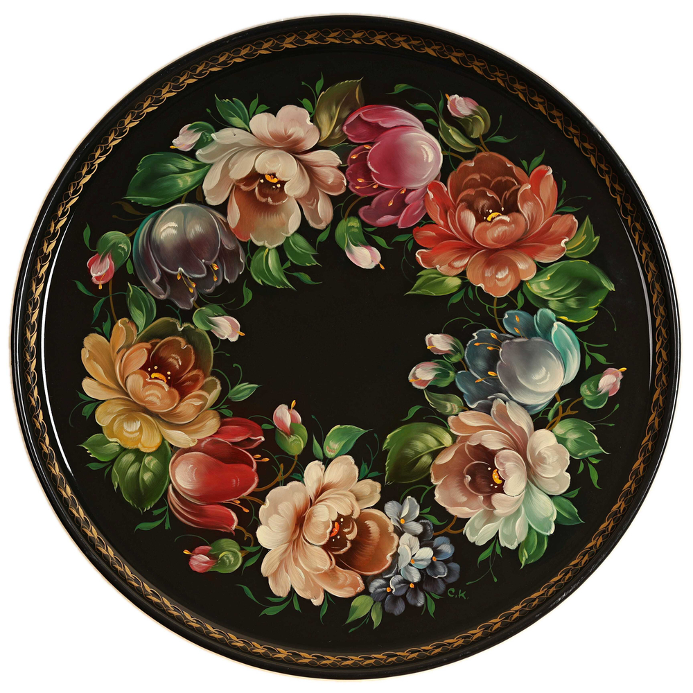 若斯托沃彩绘托盘 A14D29092592