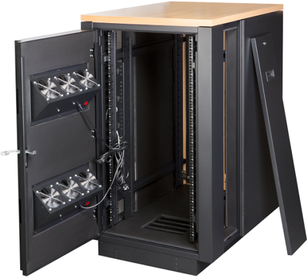 Шкаф напольный 19", 24U Lanmaster LAN-DC-CBSP-24U-WD