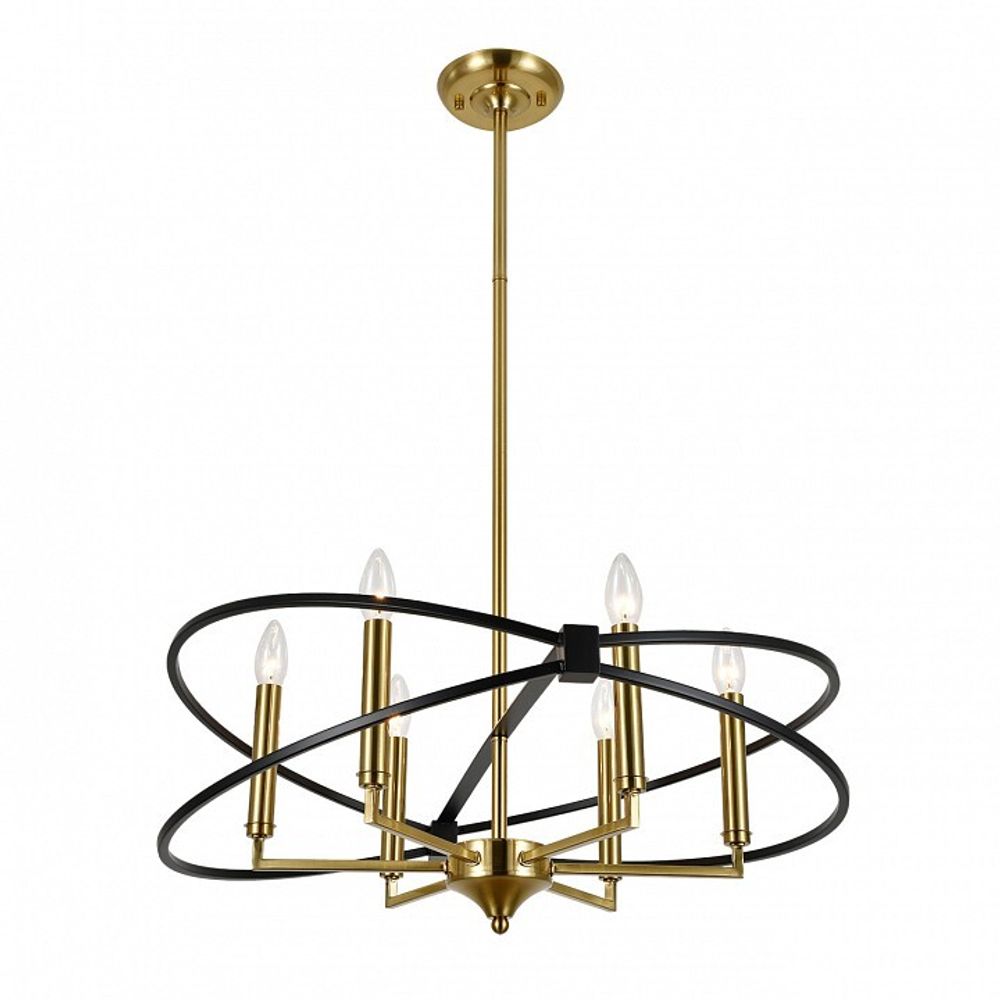 Люстра на штанге Indigo Trionfo 10020/6R Black