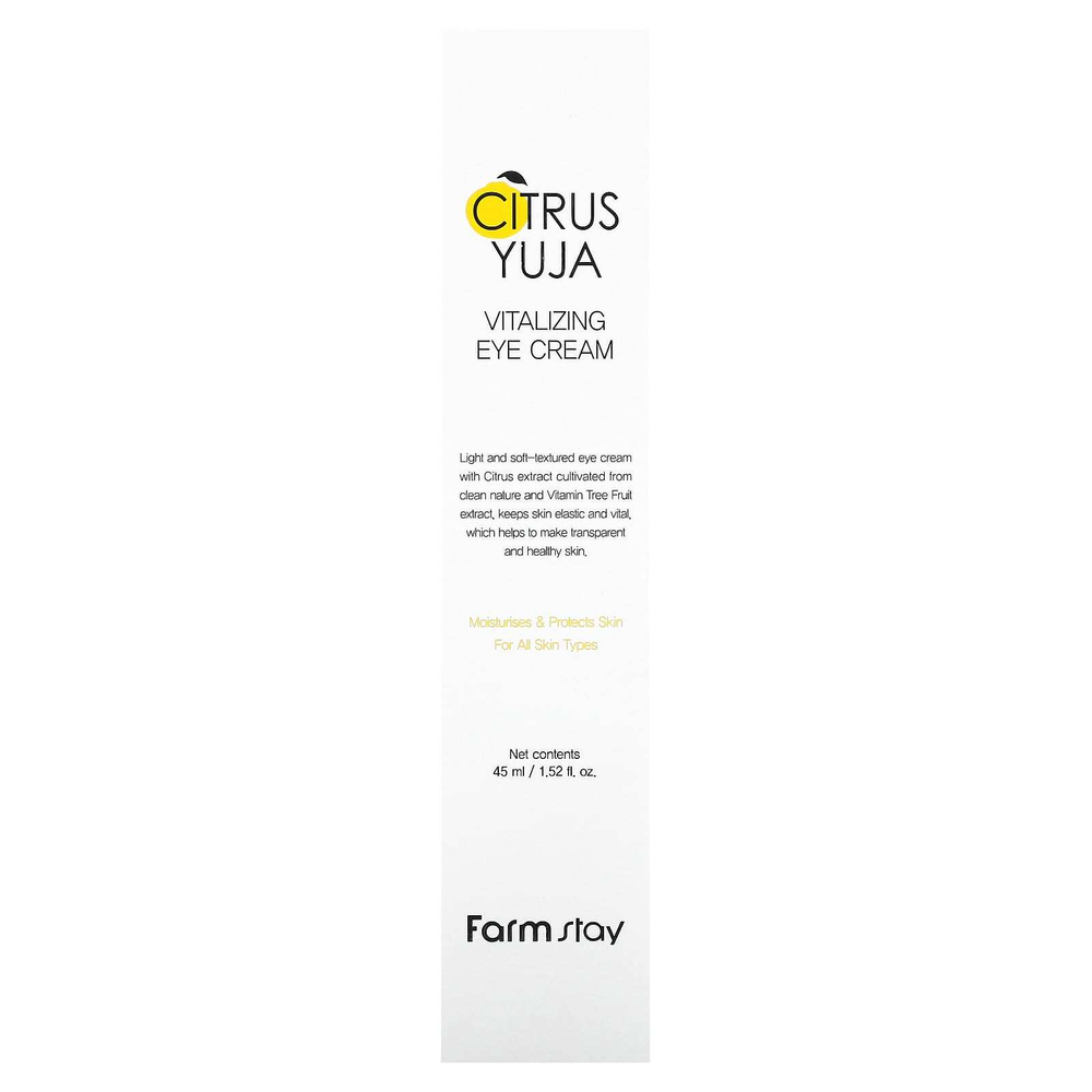 Farmstay, Citrus Yuja, восстанавливающий крем для кожи вокруг глаз, 45 мл (1,52 жидк. унц.)