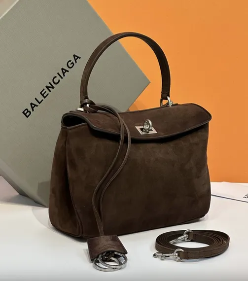 BALENCIAGA RODEO HANDBAG Коричневый