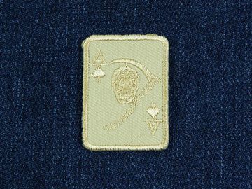 Нашивка Туз 26X36 (бежевый)