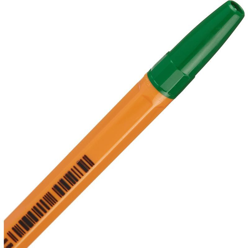 Ручка шариковая Corvina 51 "Vintage", зелёная, 0,7мм, масляная, оранжевый корпус
