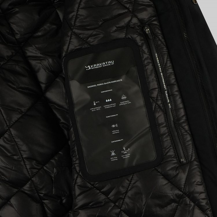 Парка мужская Krakatau QM378-1 Marcasite артикул:QM378-1 - купить в магазине Дайс