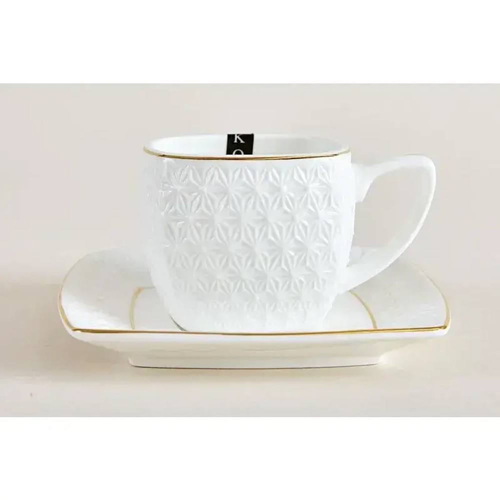 Пара кофейная квадратная 200мл Снежная королева