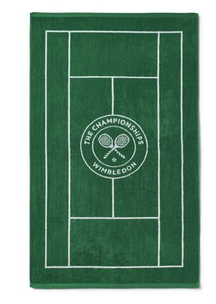 Теннисное полотенце Wimbledon Tennis Court Cotton Bath - green