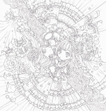 Romantic Gothic. Coloring book