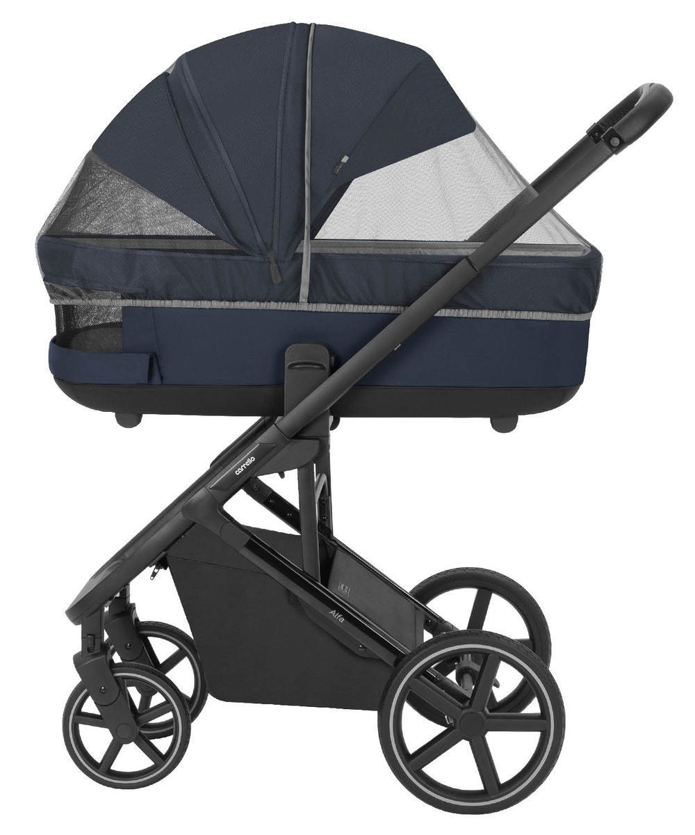 Коляска Carrello Alfa CRL-6522 2025 Nova DK791 Grey Line 3 в 1 Denim Blue